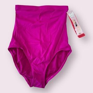 NWT SPANX Core High Rise Go Swimming Berry Swim Bottoms
